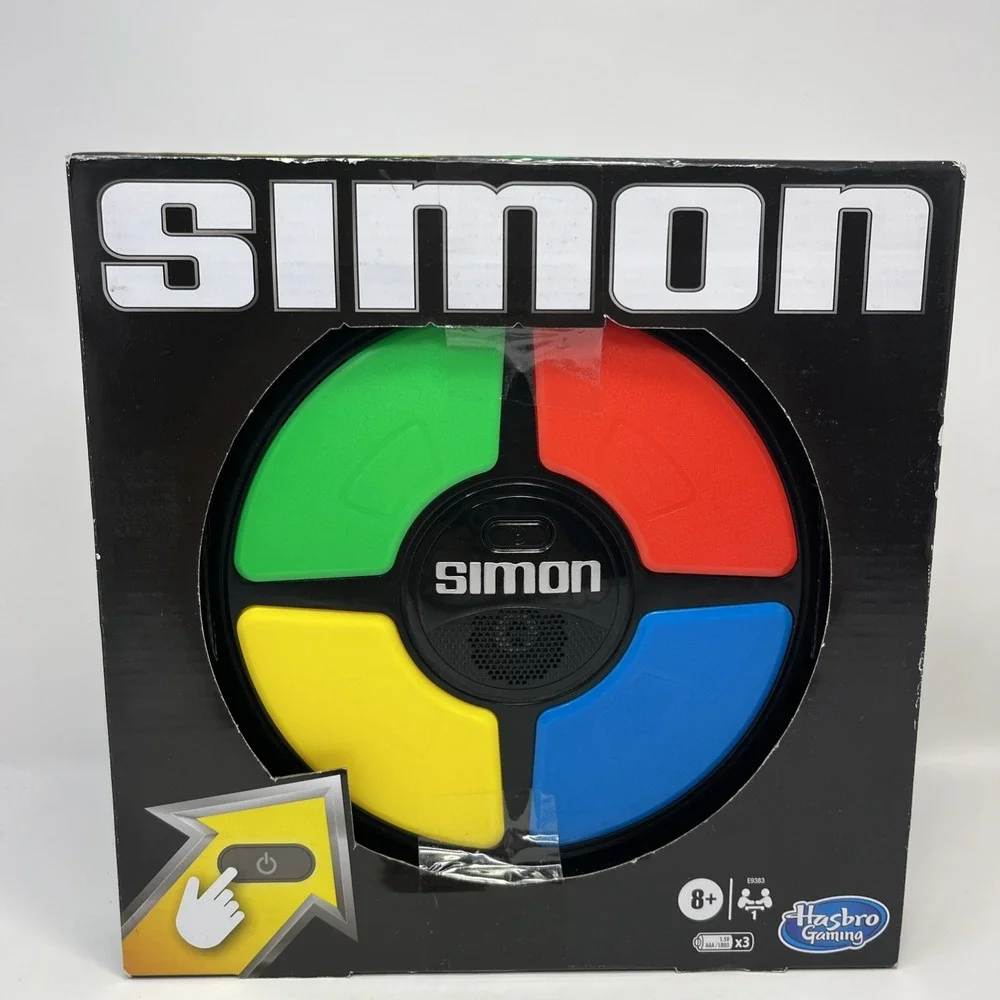 Electronic SIMON Large Classic Size Memory Light Sound Says Game Box Basic